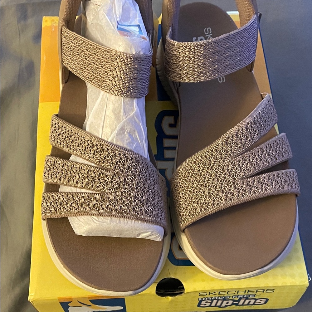 Skechers Women's Tan Strappy Sandals